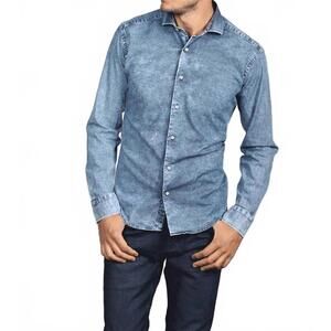 NEW 7 DOWNIE ST. denim long sleeve in blue